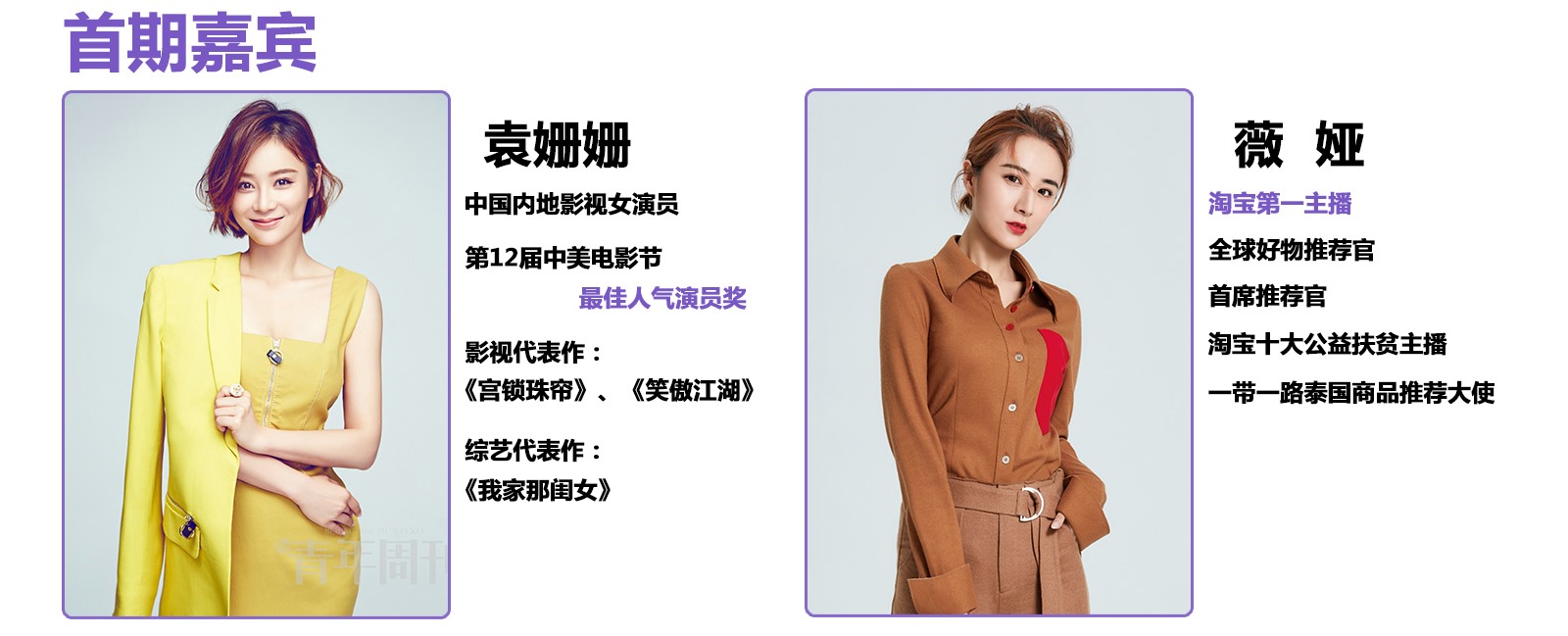 袁姍姍廣告植入，薇婭廣告植入