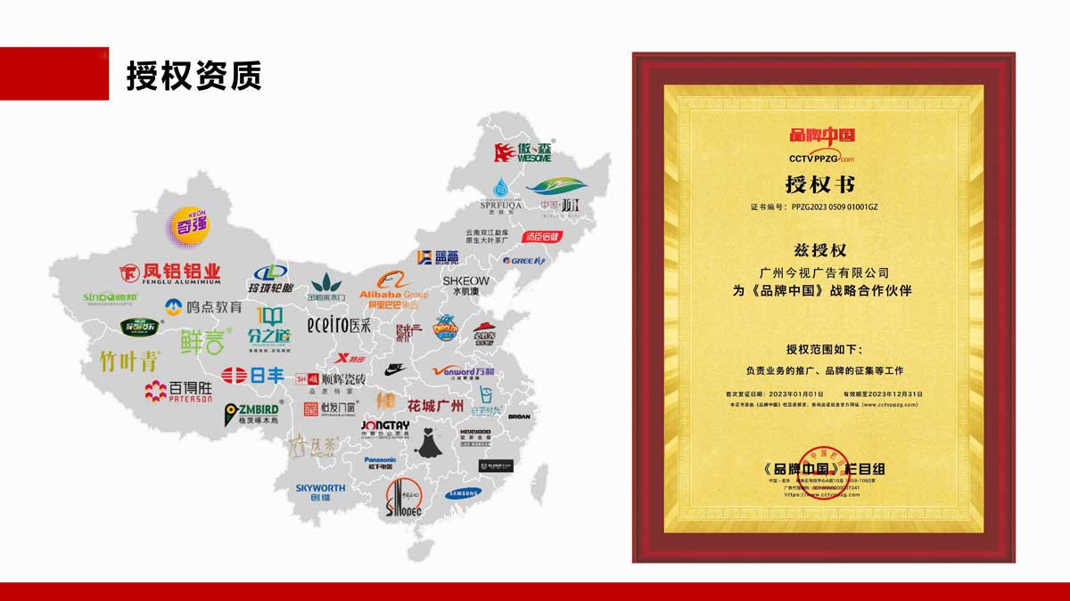 品牌中國授權資質